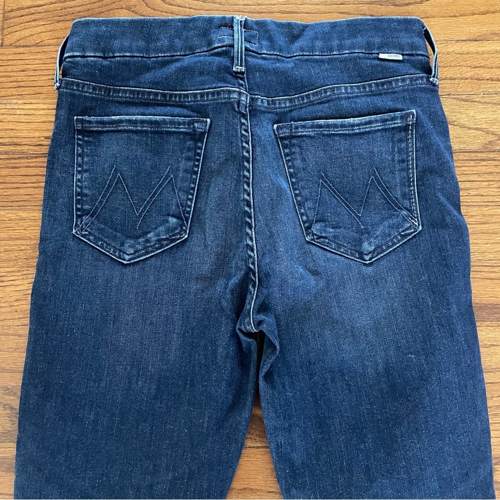 Mother Denim Jeans The Looker Ankle Fray Invitation Only Dark Wash Women’s Sz 28 - Picture 7 of 12